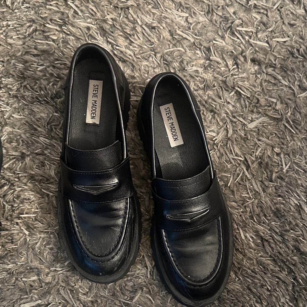 Steve Madden Classic Black Men's Slip-Ons
